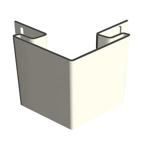 Наружный угол FineBer Белый 3,05м. (уп.5 шт.) фото Центр Металлокровли