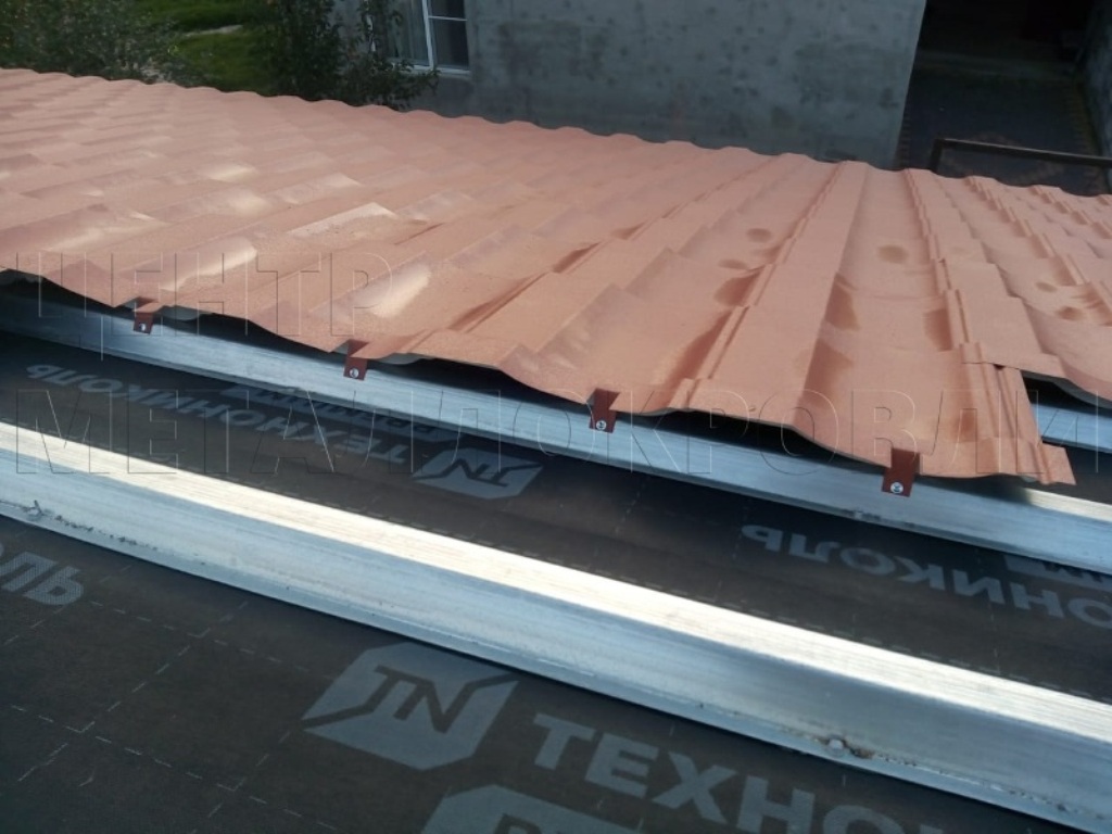 Металлочерепица Геркулес 8004 терракотовый Стальной Бархат от Центра Металлокровли в Якутске