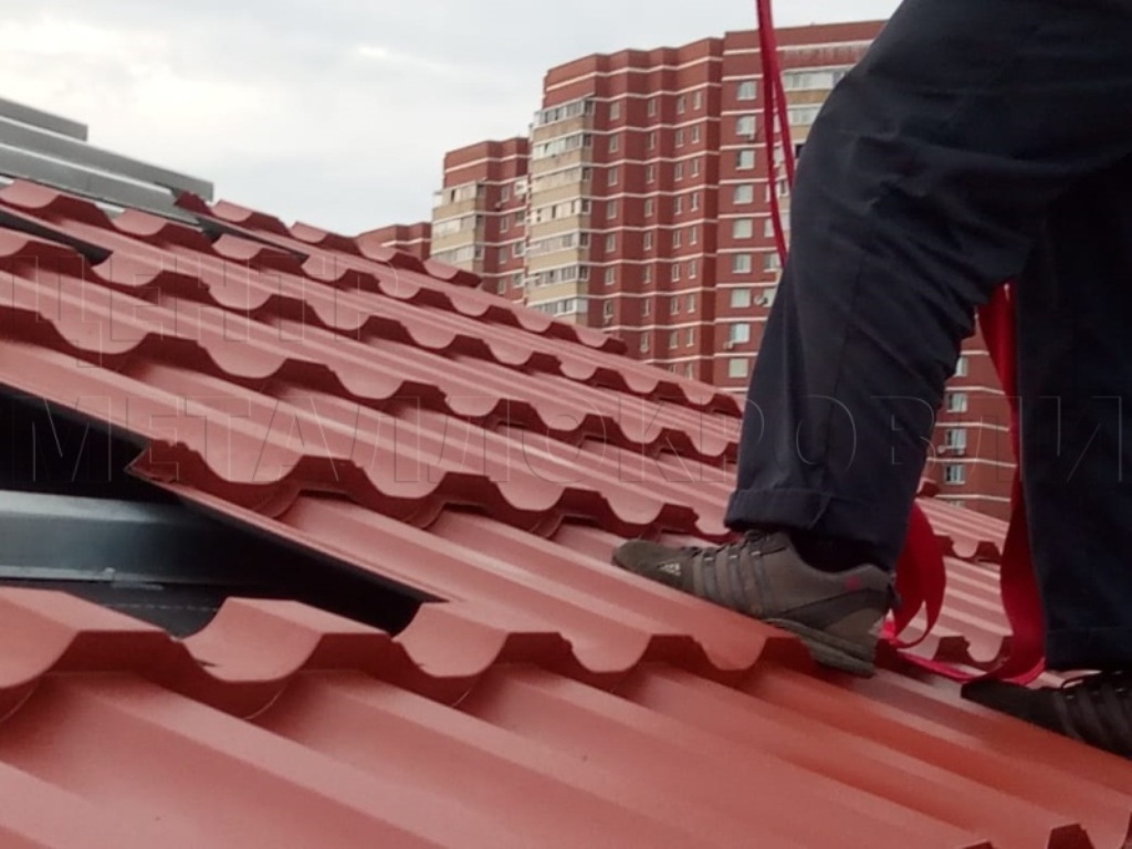 Металлочерепица Геркулес 8004 терракотовый Стальной Бархат от Центра Металлокровли в Якутске