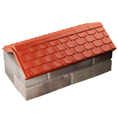 Парапет Elbrus Красный на 1 кирпич 255мм фото 4