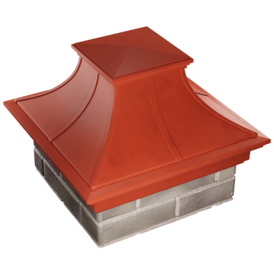 Колпак на столб забора MONBLAN PREMIUM Красный 1,5х1,5 кирпича 3