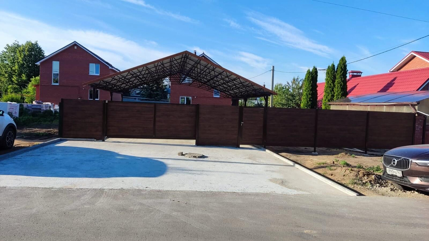 Металлопланкен  52м Каштан 2-х сторонний Printech