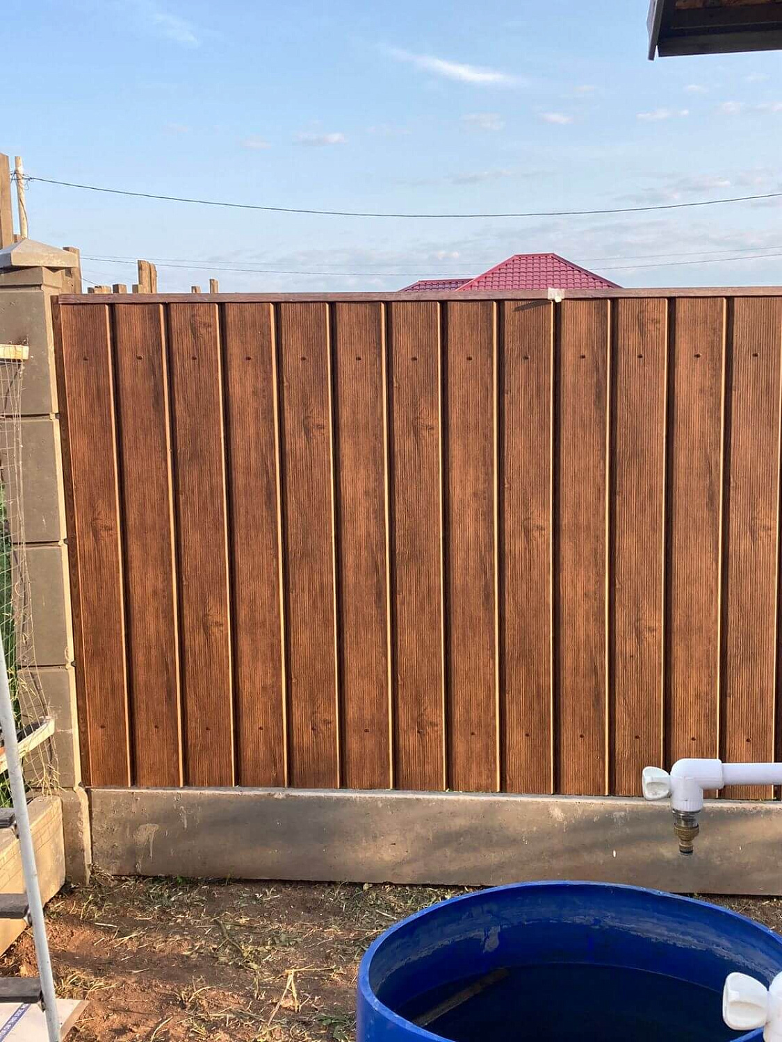 Металлосайдинг ЕВРО-БРУС 16м Каштан Printech