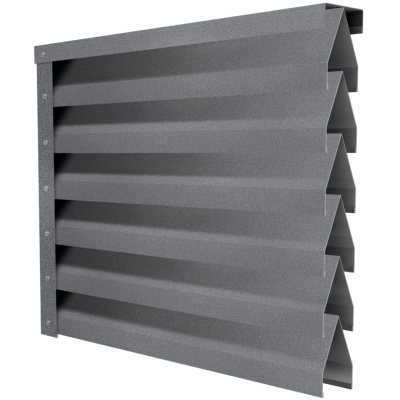 Ламель Реснички RAL7024 МАТТЕ Серый Графит матовый двустороннего забора